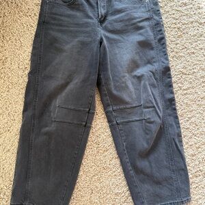12th Tribe Dark Gray Cropped Jeans